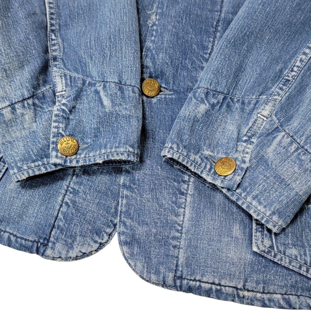 希少 ヴィンテージ加工 日本製 BLUE BLUE 聖林公司 カバーオール L