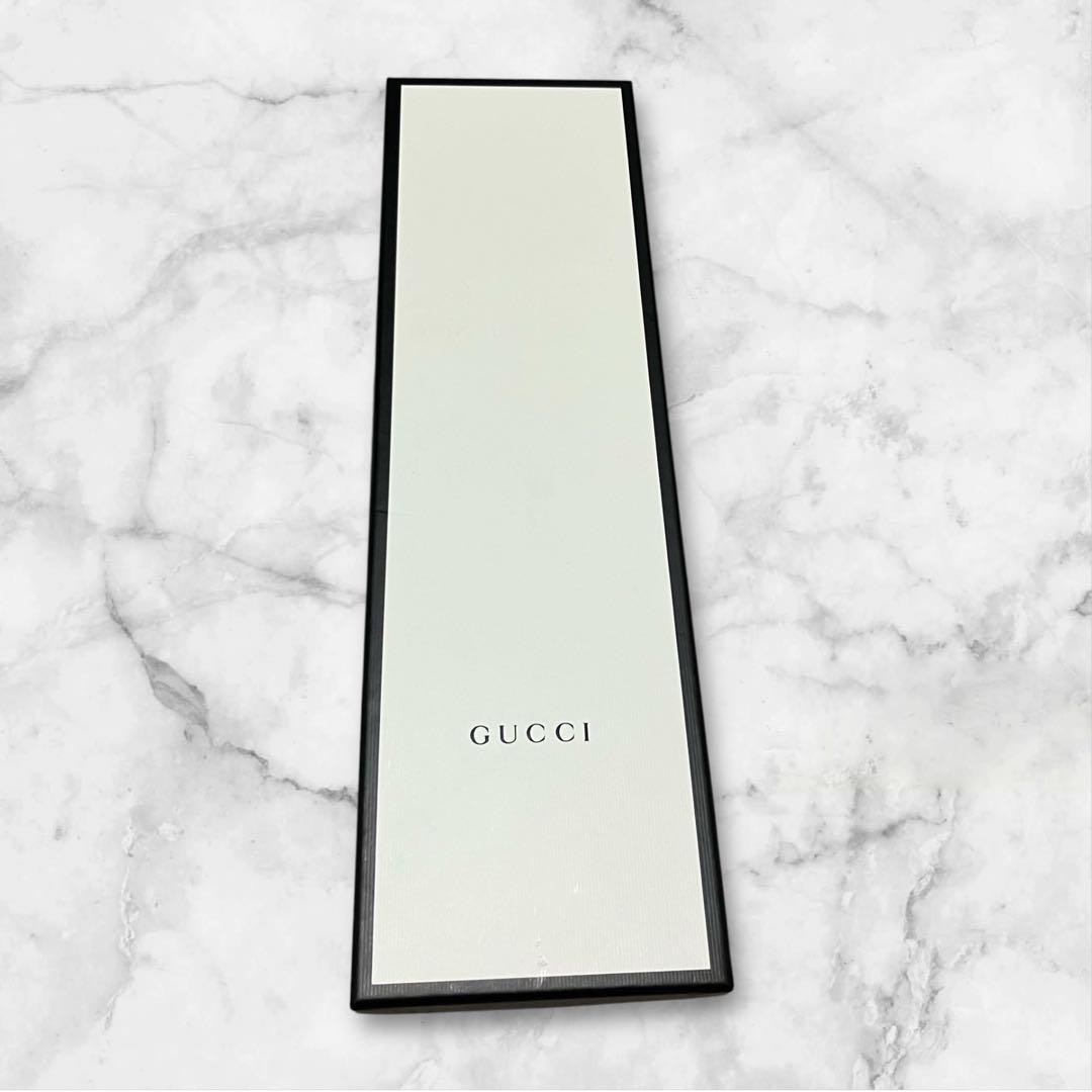GUCCI グッチ　ネクタイ　虎　タイガー　ブラック　黒　ソリッド　GG柄　箱付