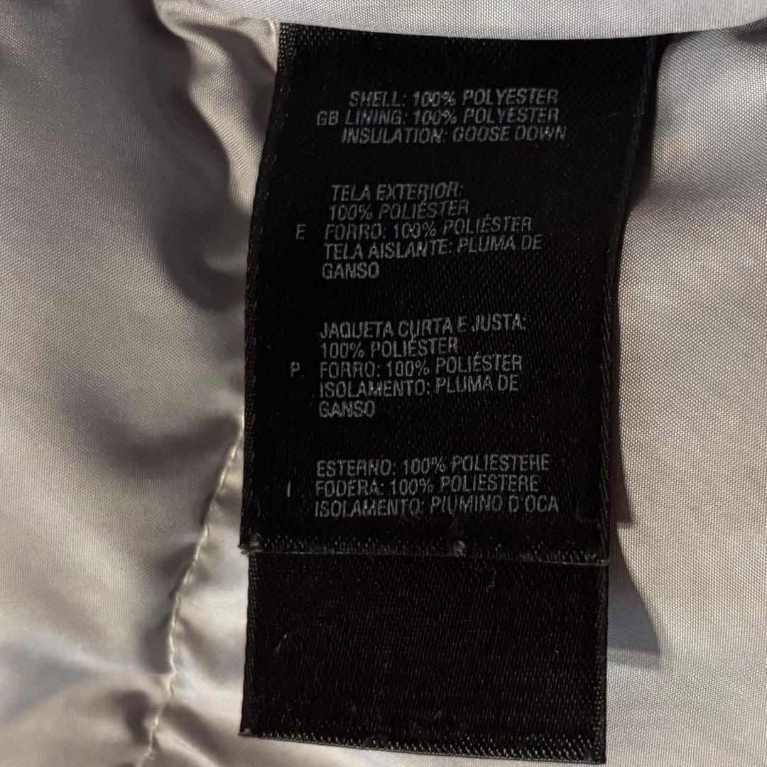 【ザ・ノースフェイス】ヌプシ　ダウンベスト　700 M 白　刺繍ロゴ　g