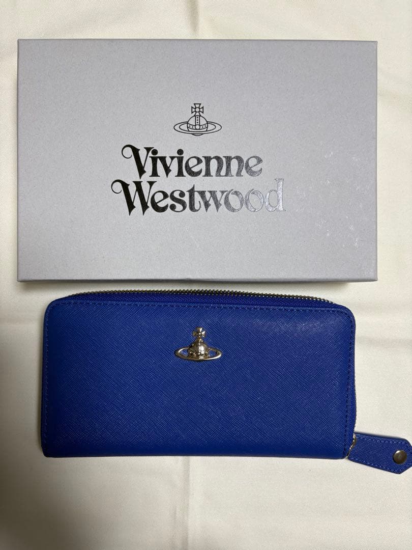 Vivienne Westwood 長財布 ブルー