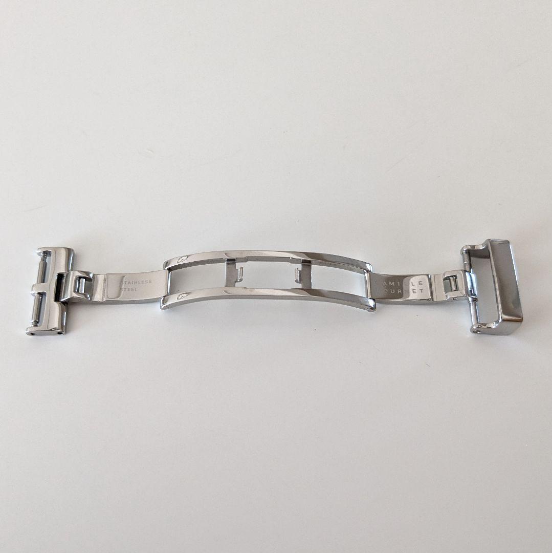 極美品 カミーユフォルネ Dバックル シルバー 16mm 観音開き ステンレス