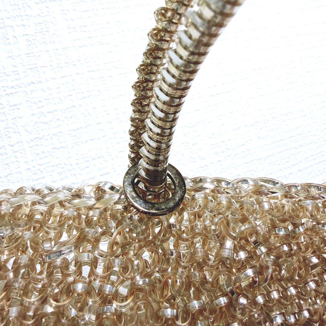 美品✨アンテプリマ　スタンダード　スクエア ミディアム　シルバーゴールド　肩掛け