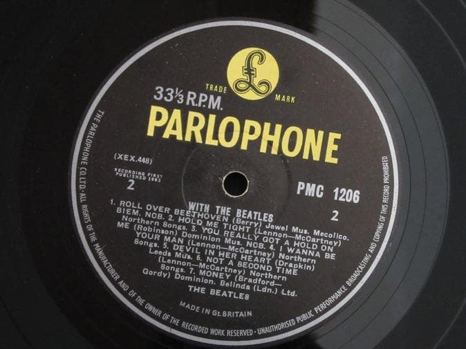 BEATLES★With The Beatles UK Y/B Parlopho
