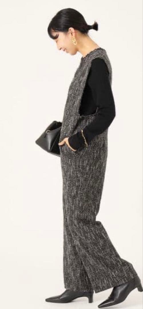 【美品】IENA　イエナ　ツイードオールインワン　2022AW