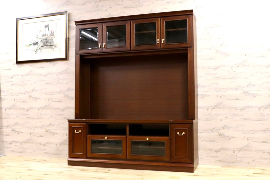 GMIS185○maruni / マルニ 地中海 リビングボード 飾り棚 キャビ