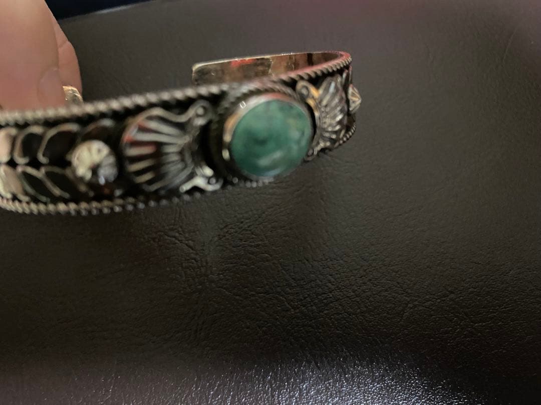 作家モノ ナバホ族 インディアンジュエリー ターコイズ バングル