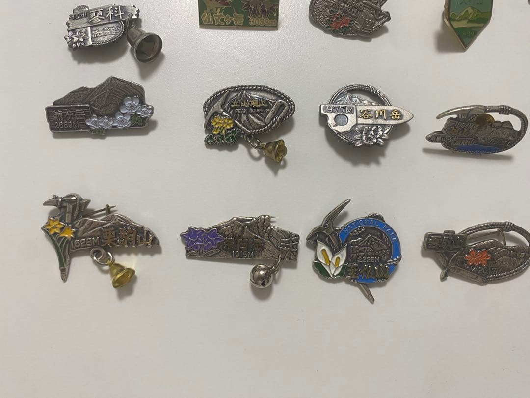 100名山バッジ　セット