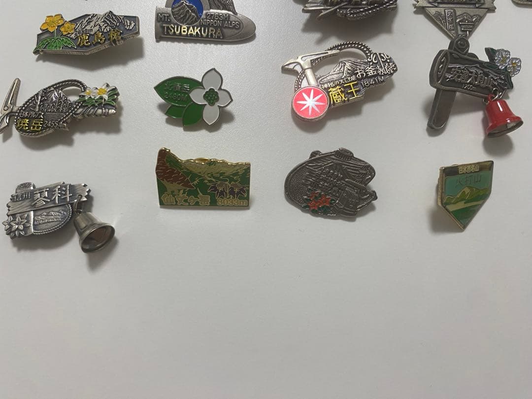100名山バッジ　セット