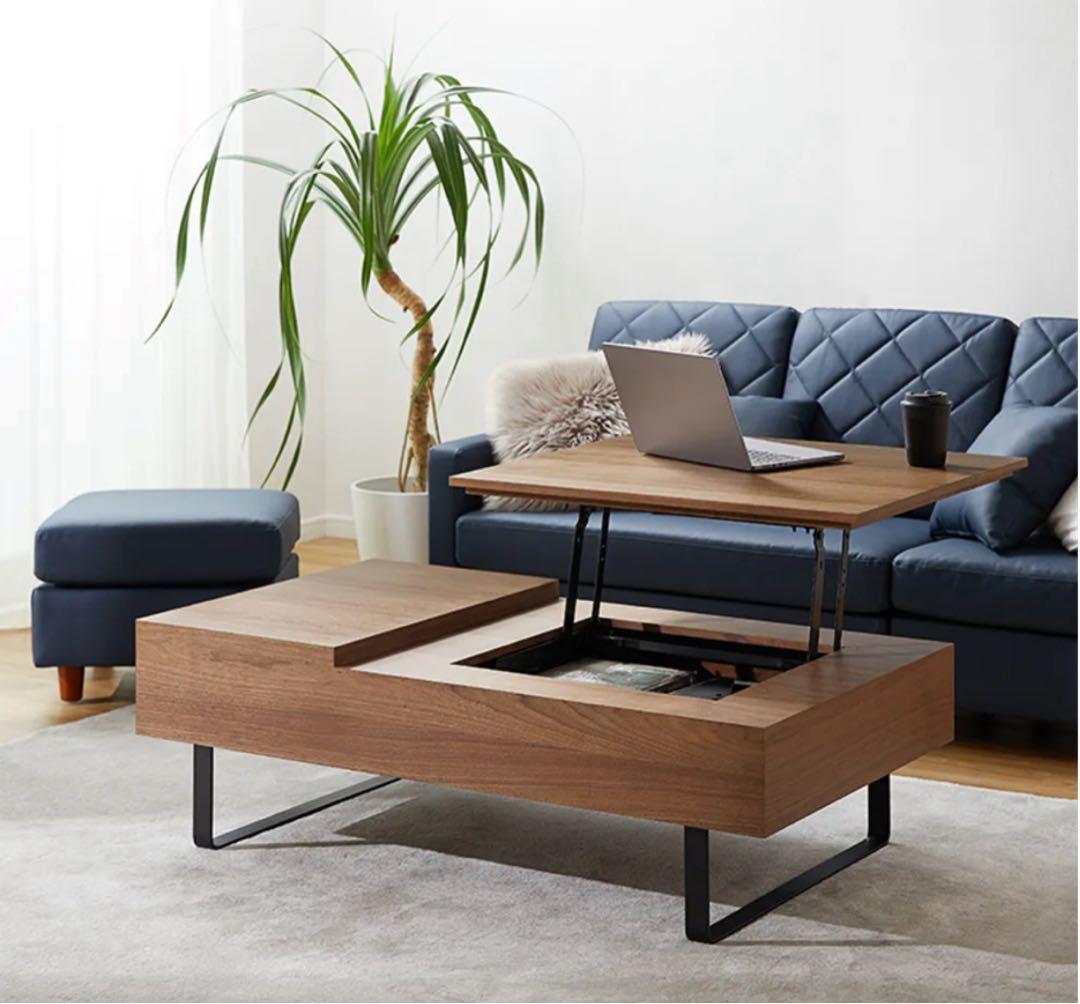 【送料込】幅120 昇降式 センターローテーブル