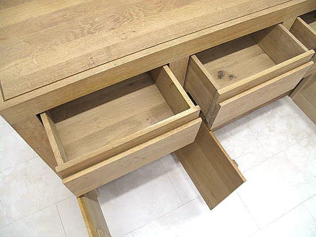 展示品　西海岸スタイル チーク無垢材サイドボード　リビングボード　キッチンボード