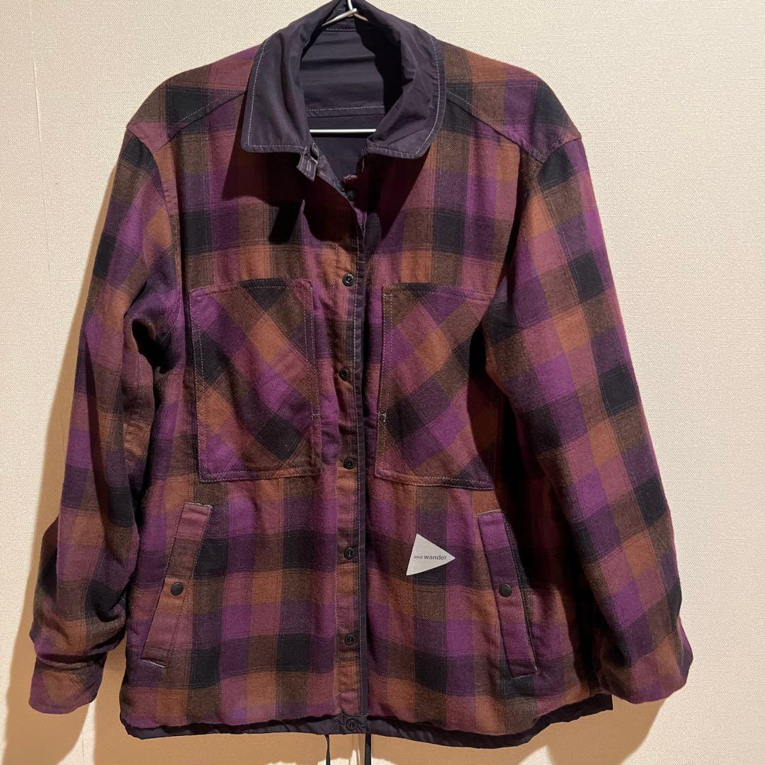 and wander ダークパープル ジャケット サイズ2