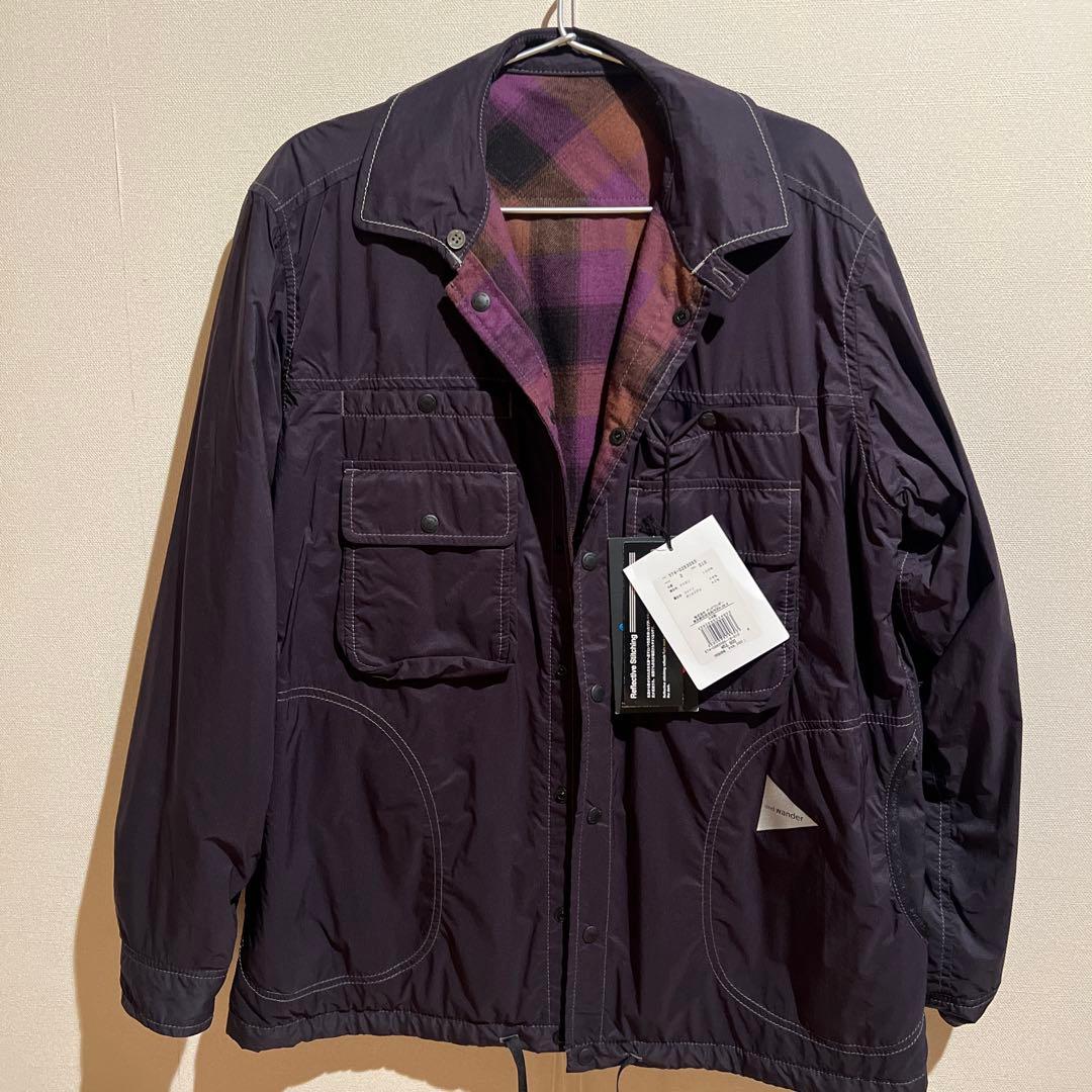 and wander ダークパープル ジャケット サイズ2
