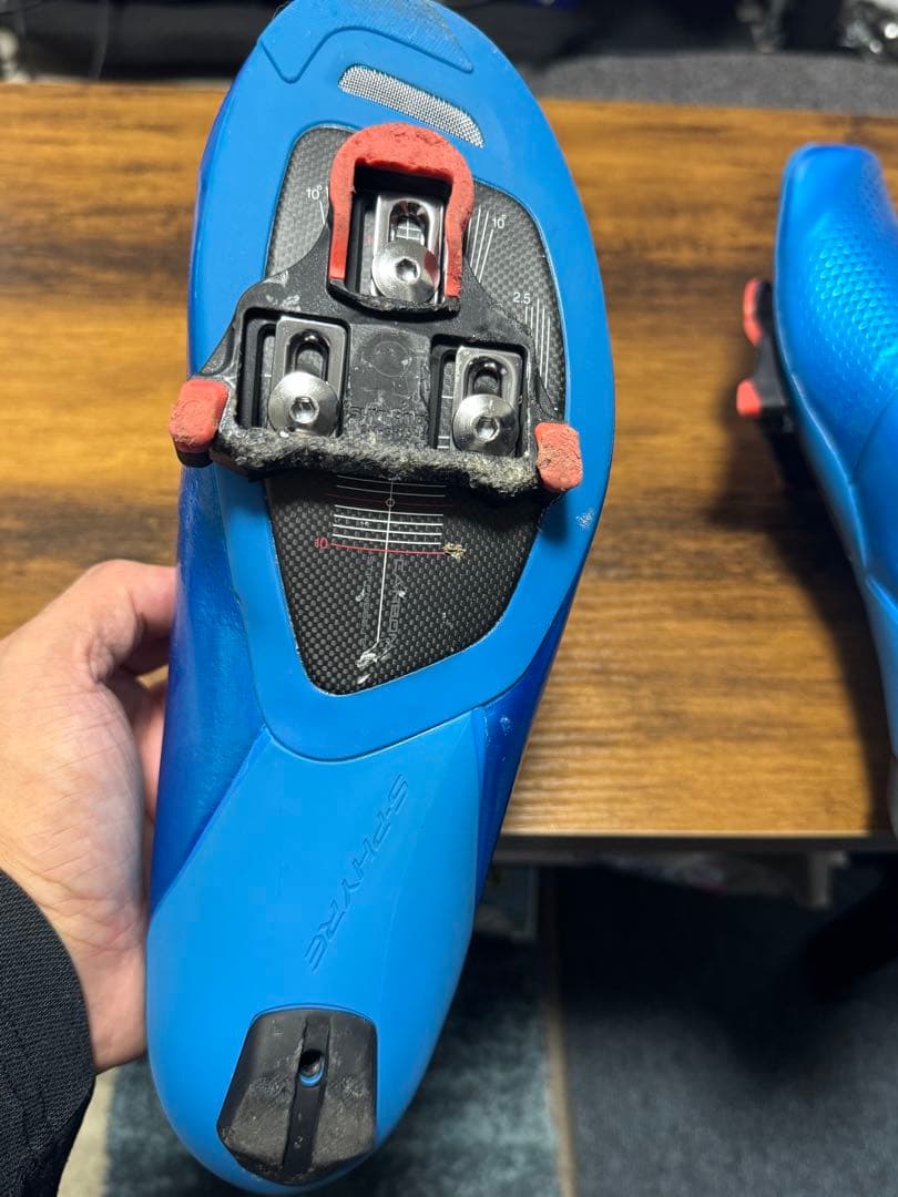 Shimano RC9T BOA ダイヤル ロードバイクシューズ 青