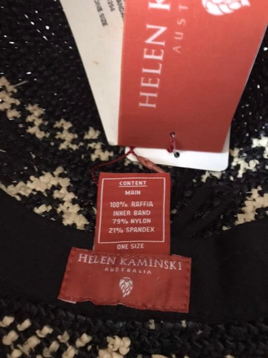 ヘレン・カミンスキー　HELEN KAMINSKI　URAM　ラフィア　つば広