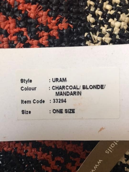 ヘレン・カミンスキー　HELEN KAMINSKI　URAM　ラフィア　つば広