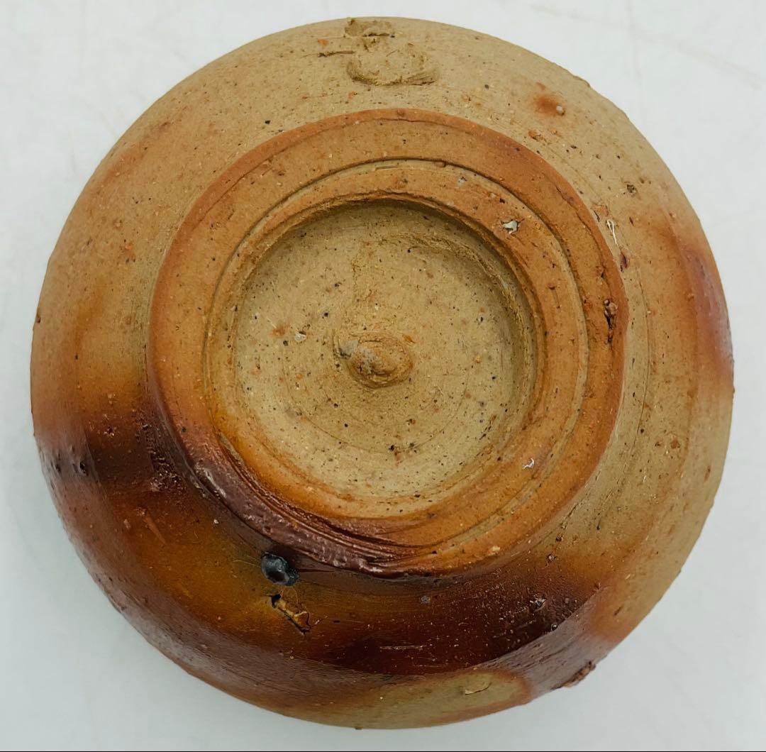 【33】★人間国宝・藤原啓先生　備前焼酒杯　ぐい呑　酒呑　お猪口　共箱★