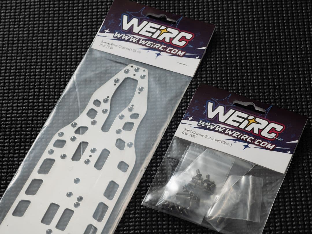 WEiRC アソシ TC8用1.2mmスチールシャーシセット 2
