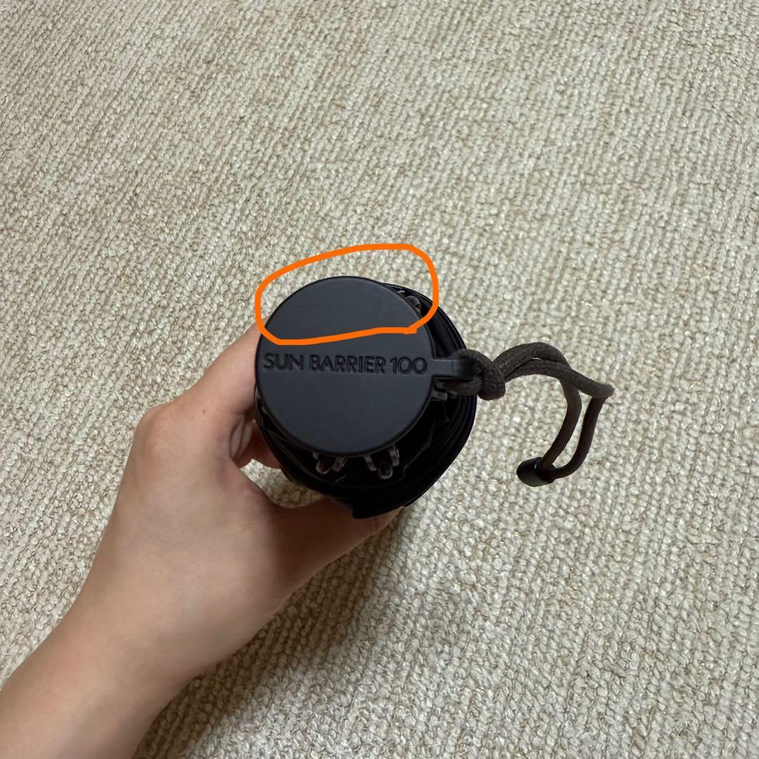 サンバリア100　２段折コンパクト　moku　ブルー　日傘