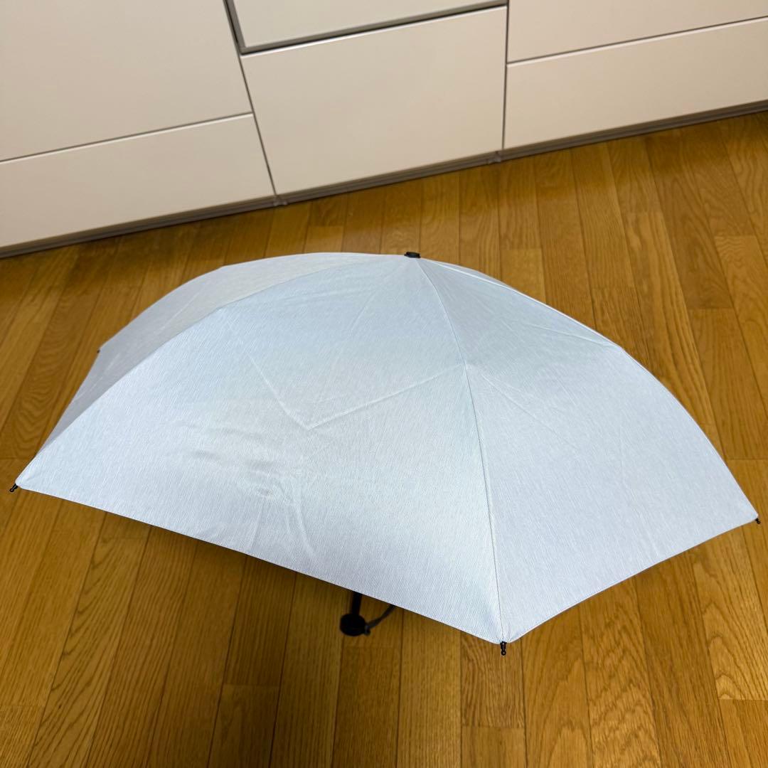 サンバリア100　２段折コンパクト　moku　ブルー　日傘