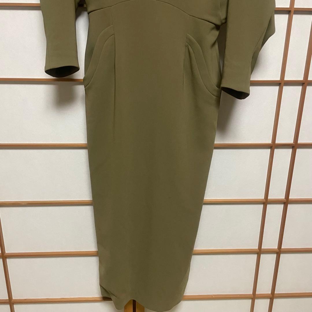 【最終価格】mame kurogouchi ドレス ワンピース カーキ
