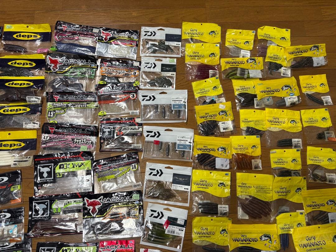 バス釣りルアーワームセット　約200個　大量 バスフィッシング　バス釣り