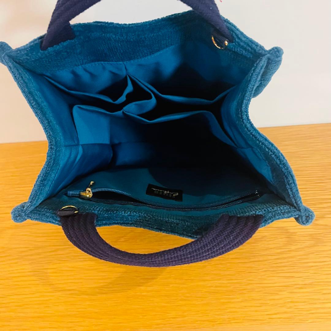 フェイラーユーフォリア ユニカラー トートバッグ 無地ブルー