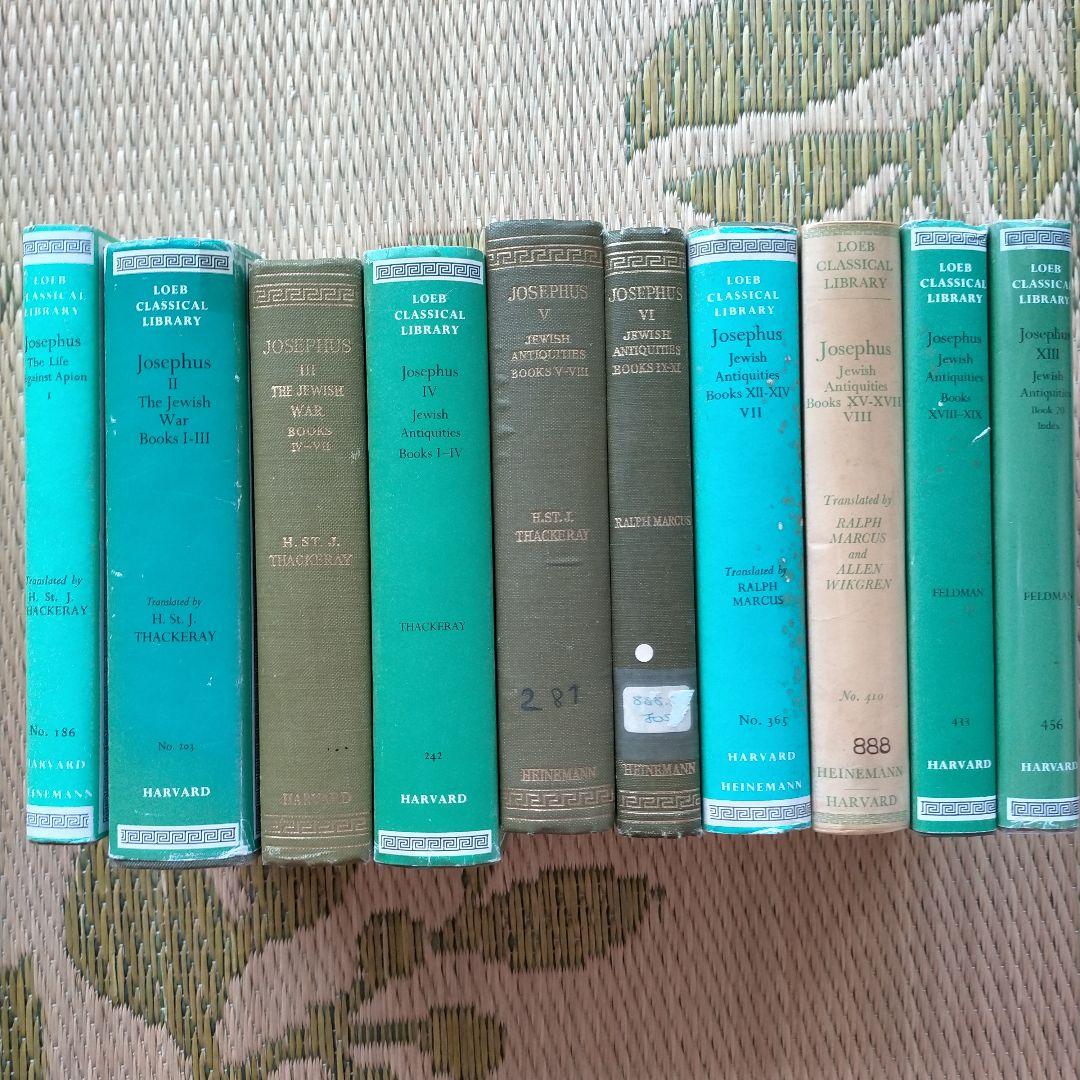 Josephus Agst Apion,Jewis War, Antq(全10)