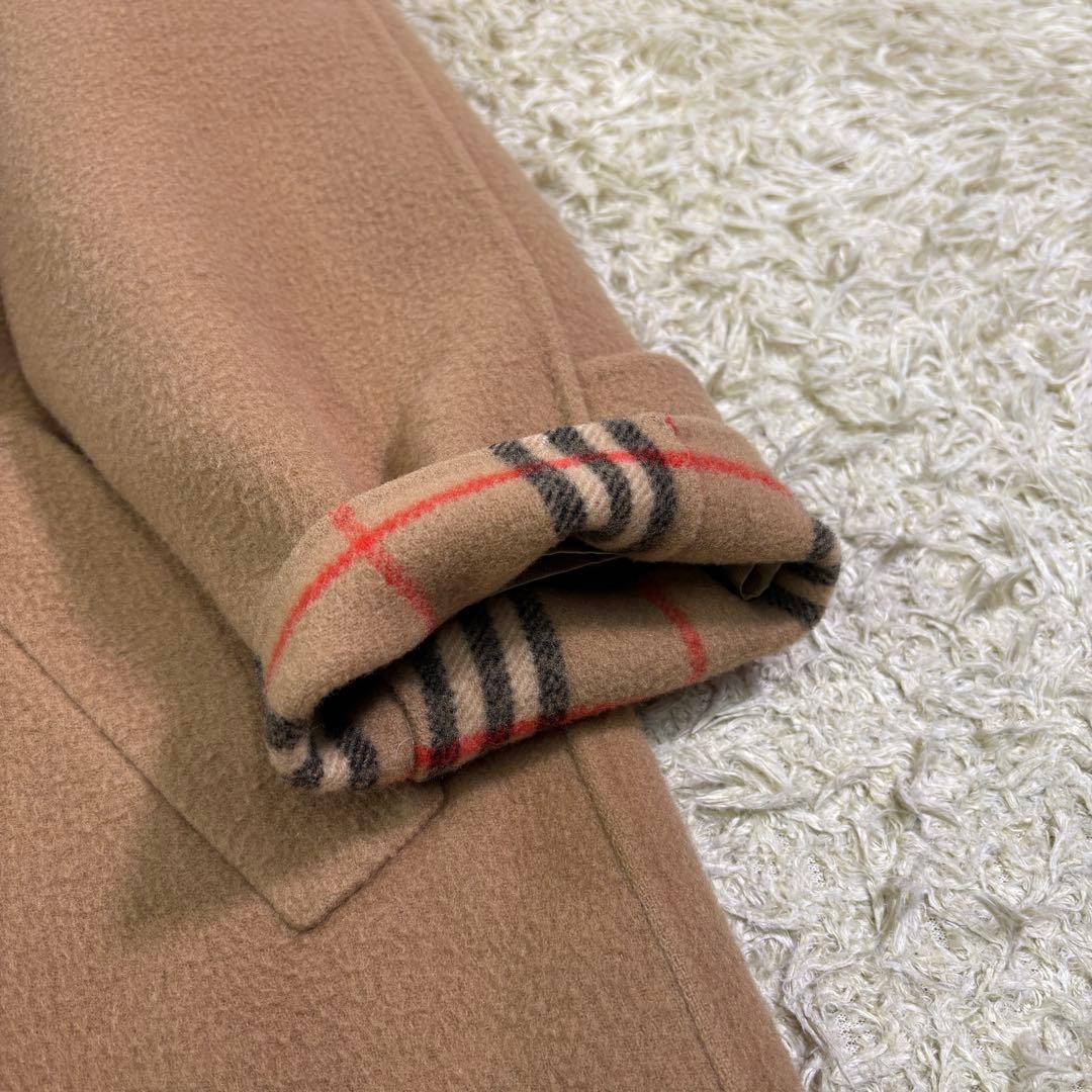 バーバリーズ　袖裏　ノバチェック　ビンテージ　ウール　チェスターコート