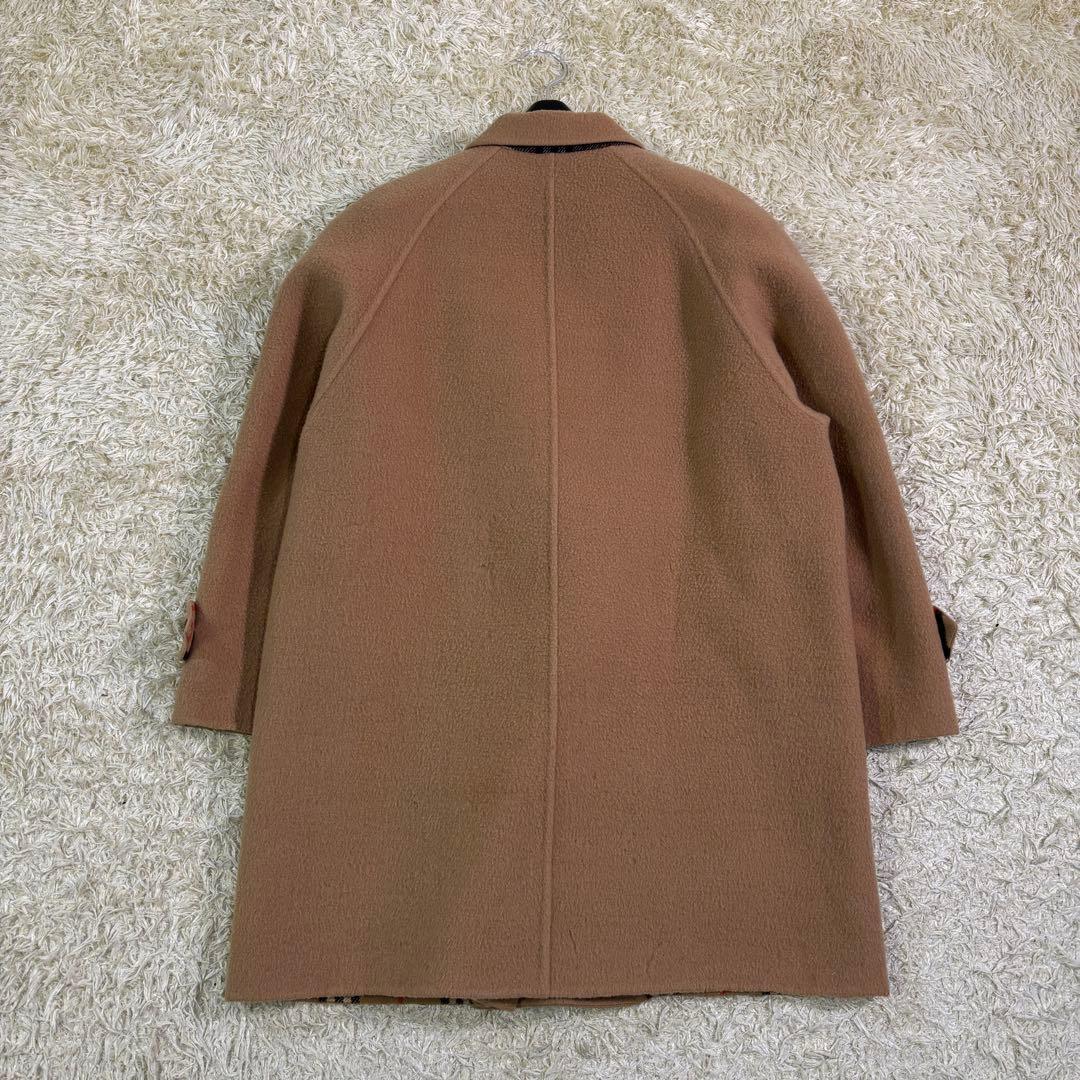 バーバリーズ　袖裏　ノバチェック　ビンテージ　ウール　チェスターコート