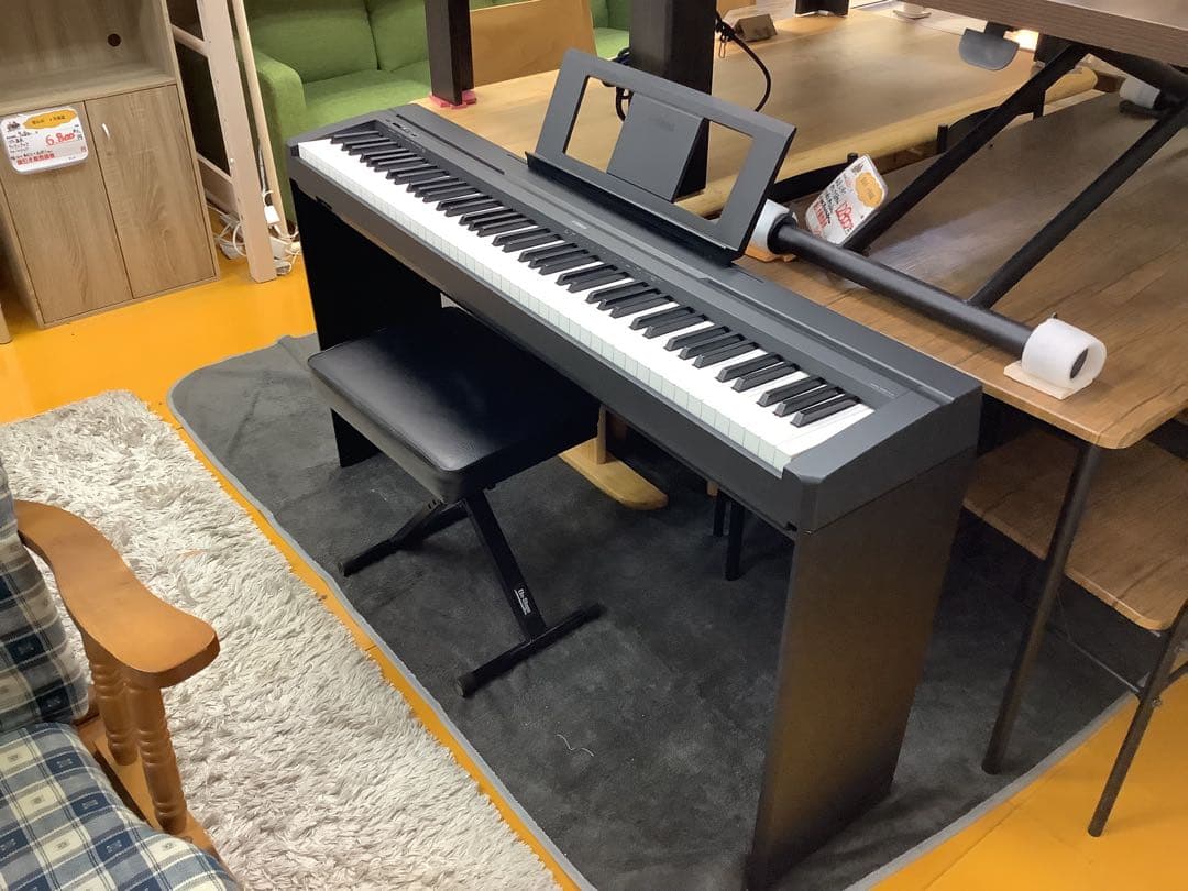 ヤマハ　電子ピアノ　P-45B　88鍵盤　ブラック