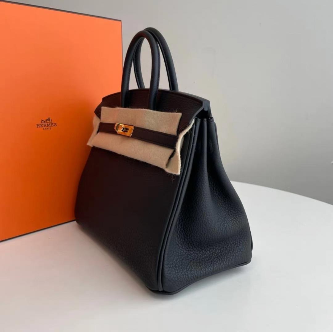 HERMES バーキン 25 ブラック ハンドバッグ