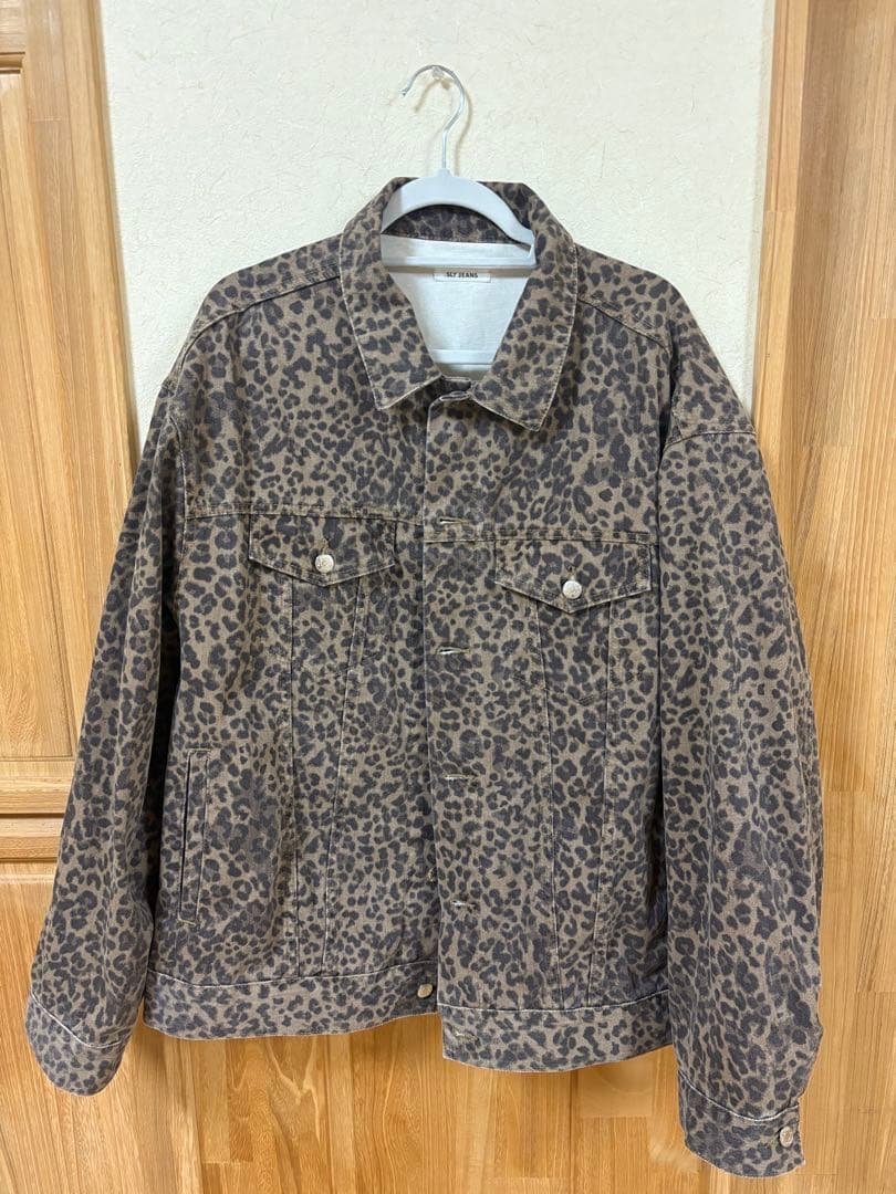 SLY LEOPARD 4XL DENIM JK-D レオパードデニムジャケット