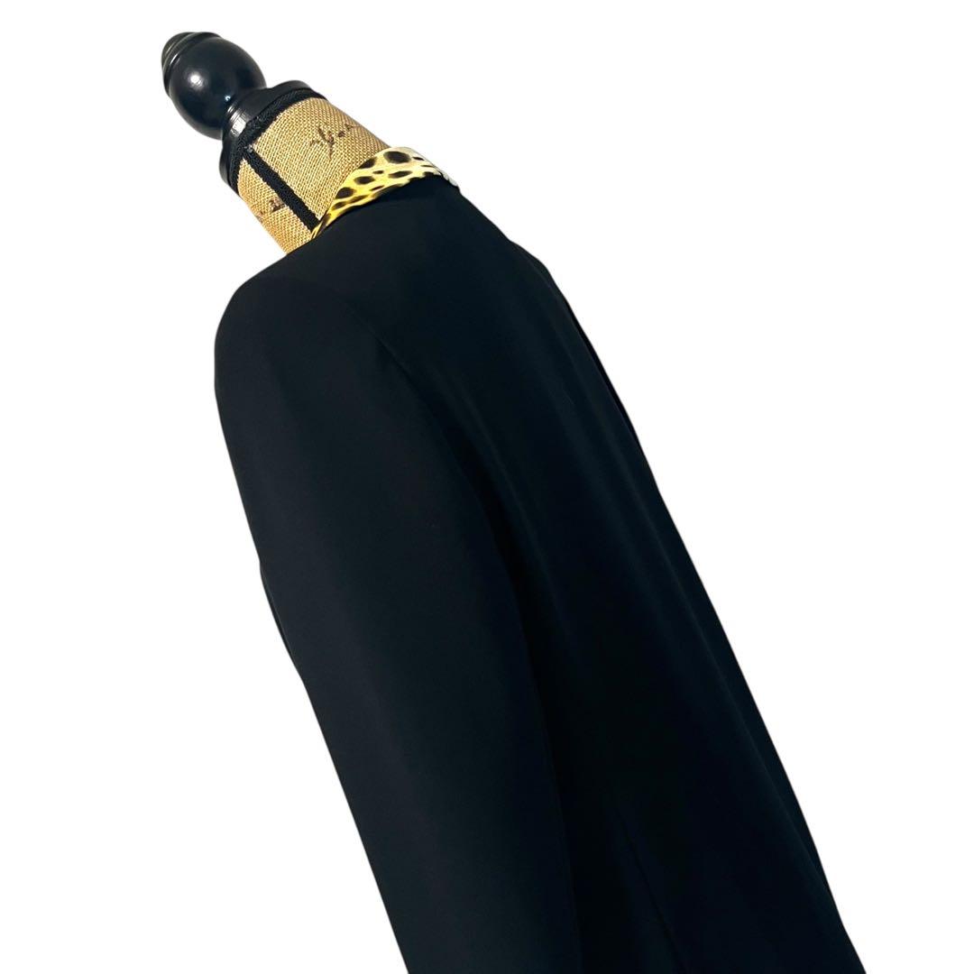 【美品】【大きいサイズ】【13】伊太利屋 ヒョウ柄 ジャケット レディース