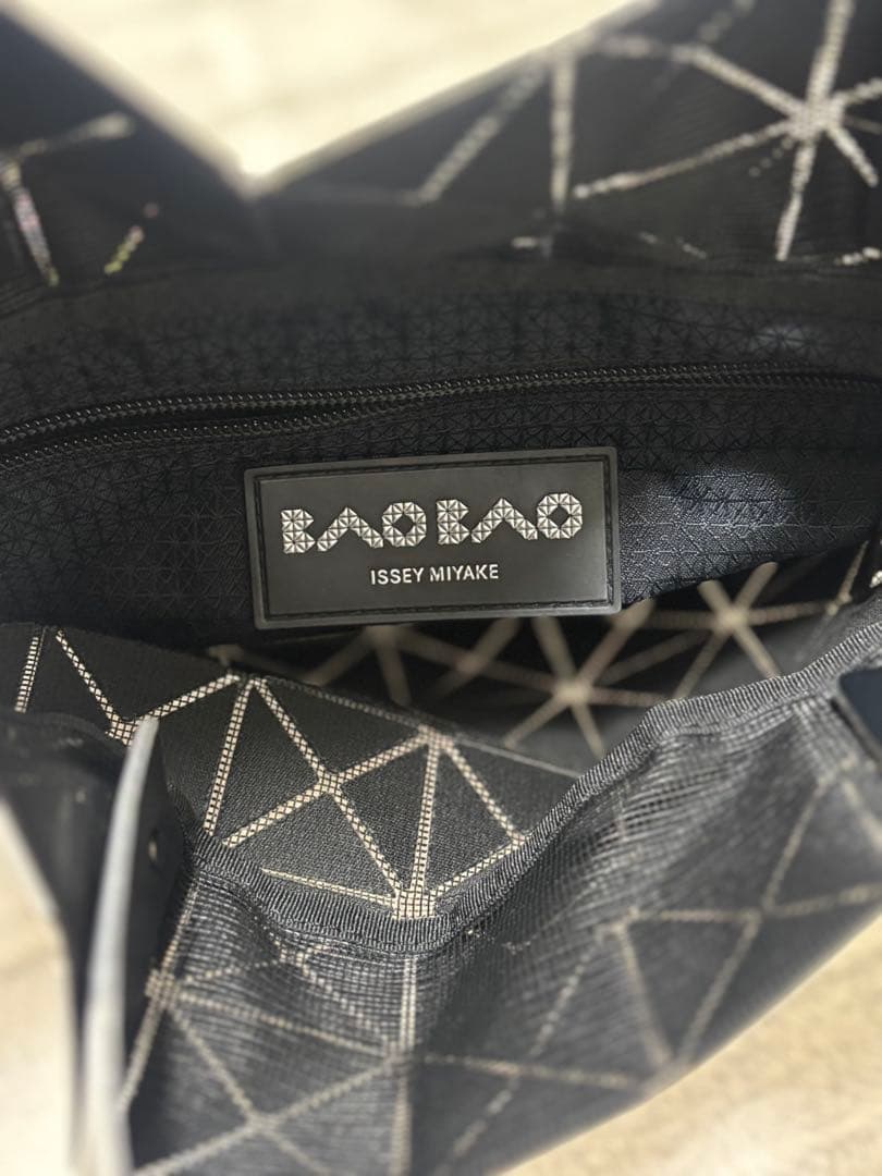 BAO BAO ISSEY MIYAKE シルバー トートバッグ