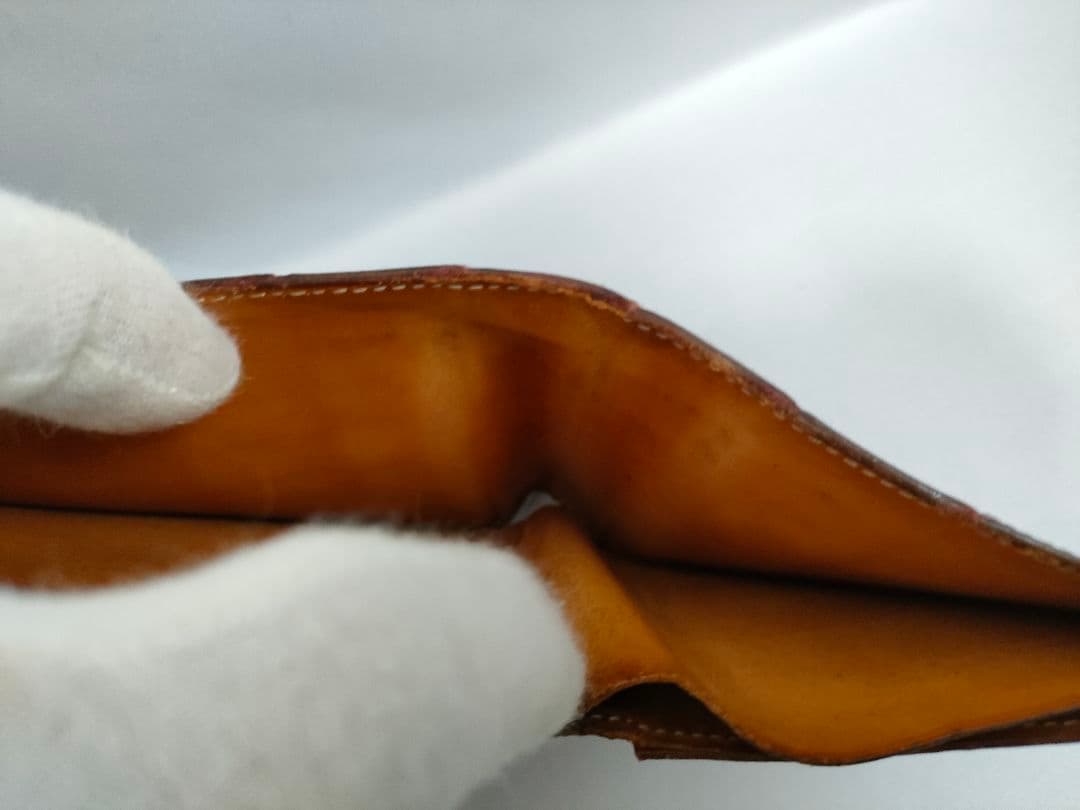 ガンゾ GANZO クロコダイルレザー 二つ折り財布 ダークブラウン