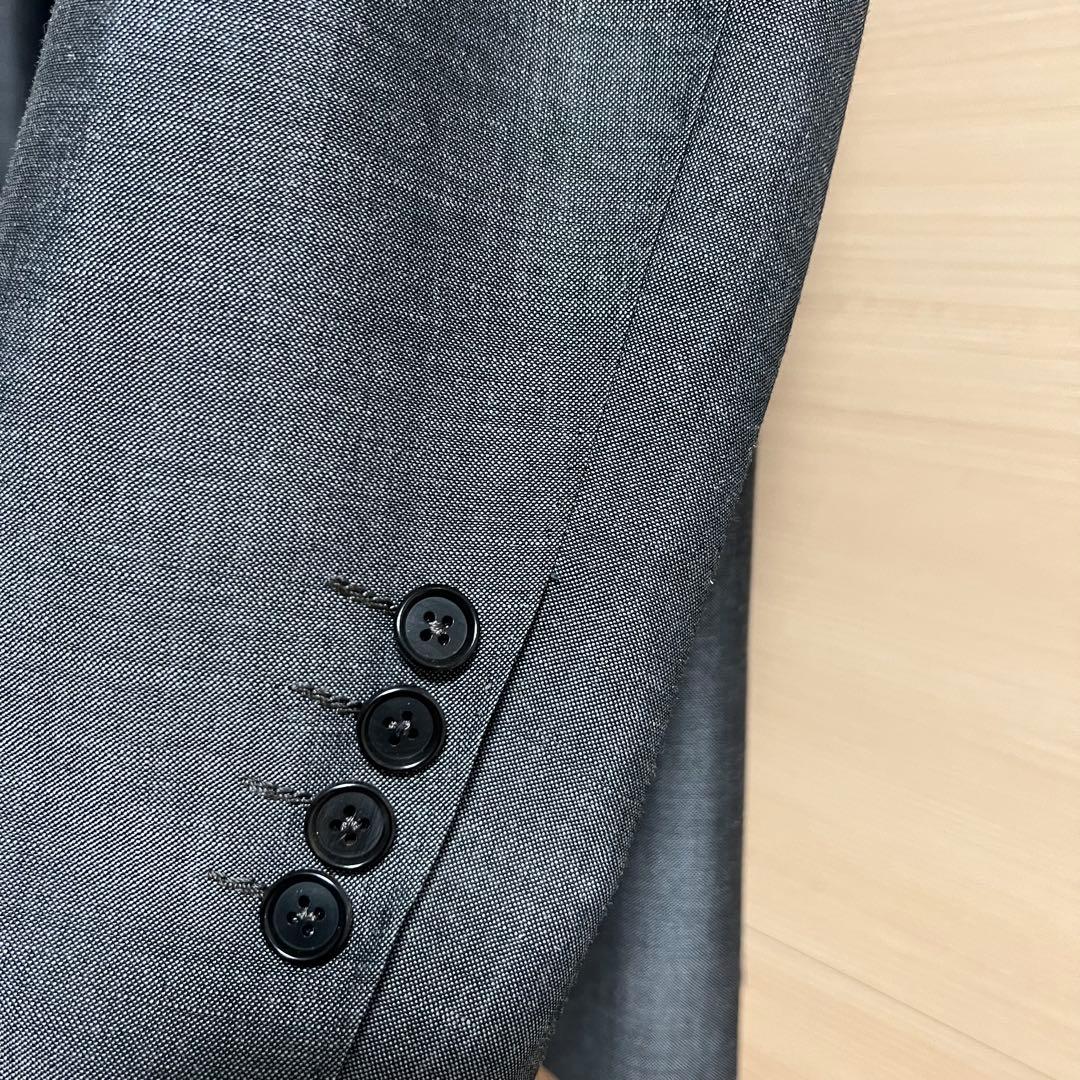 【美品】ブリッラペルイルグストDORMEUILスーパーブリオスーツグレー