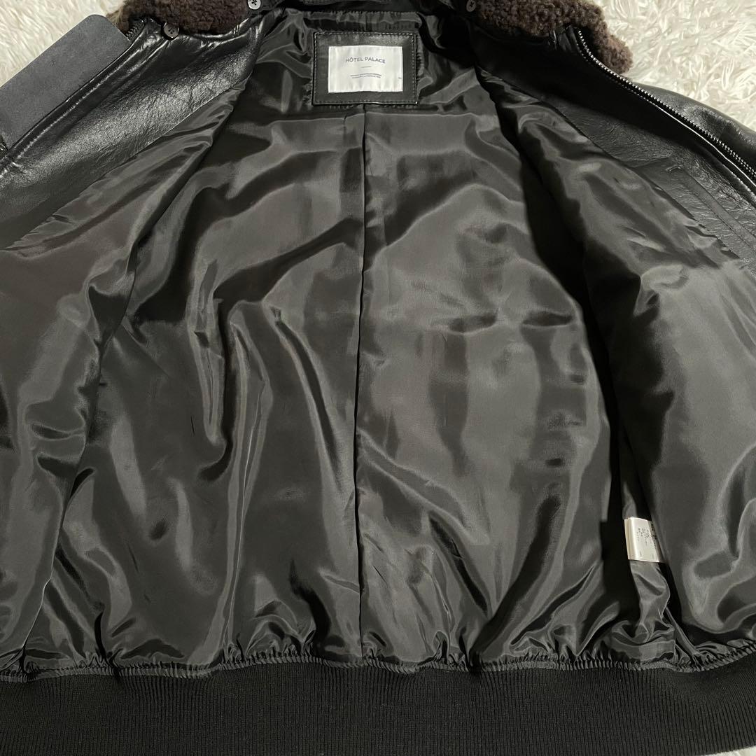未使用 オテルパラス ラムスキン ムートンカラーフライトジャケット 24AW