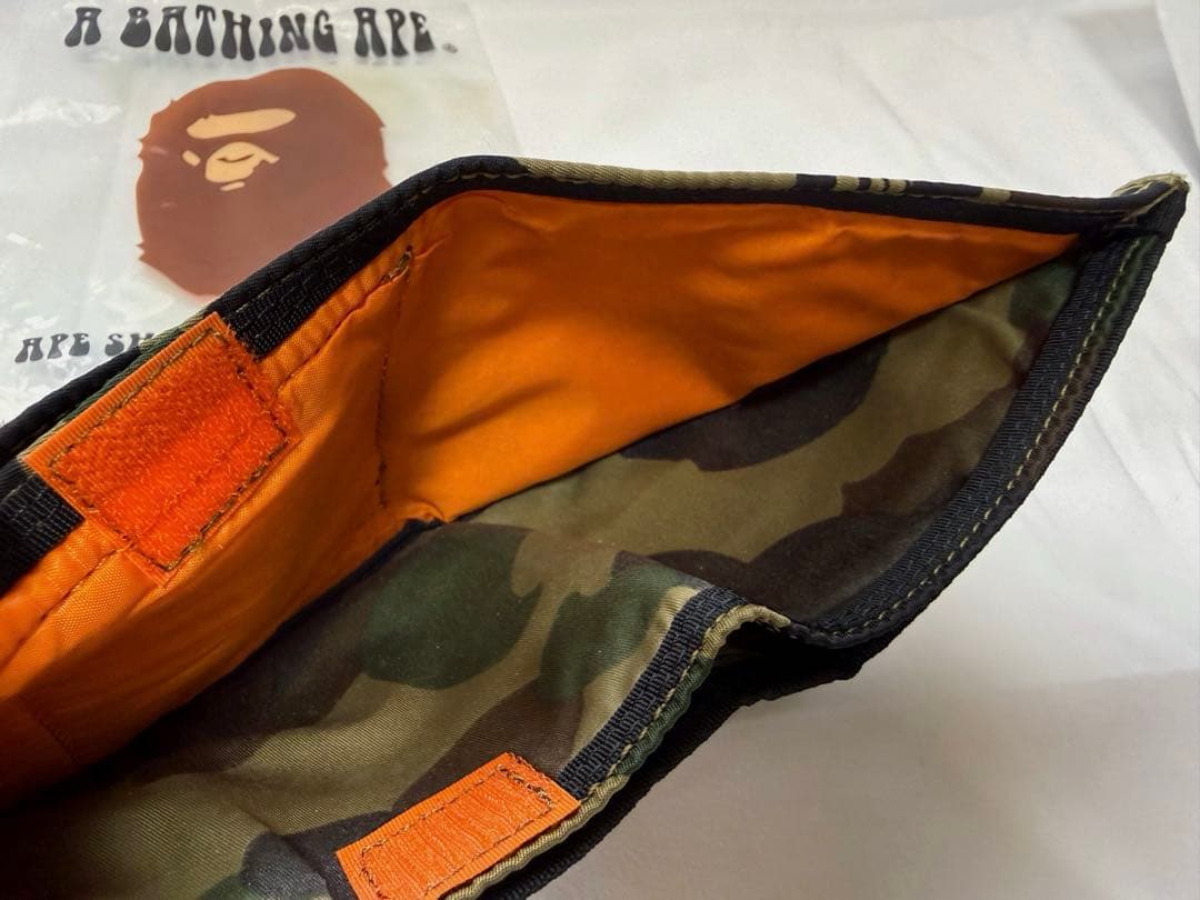 最初期モデル レアPORTER コラボ ウォレット BAPE 迷彩 エイプ 財布
