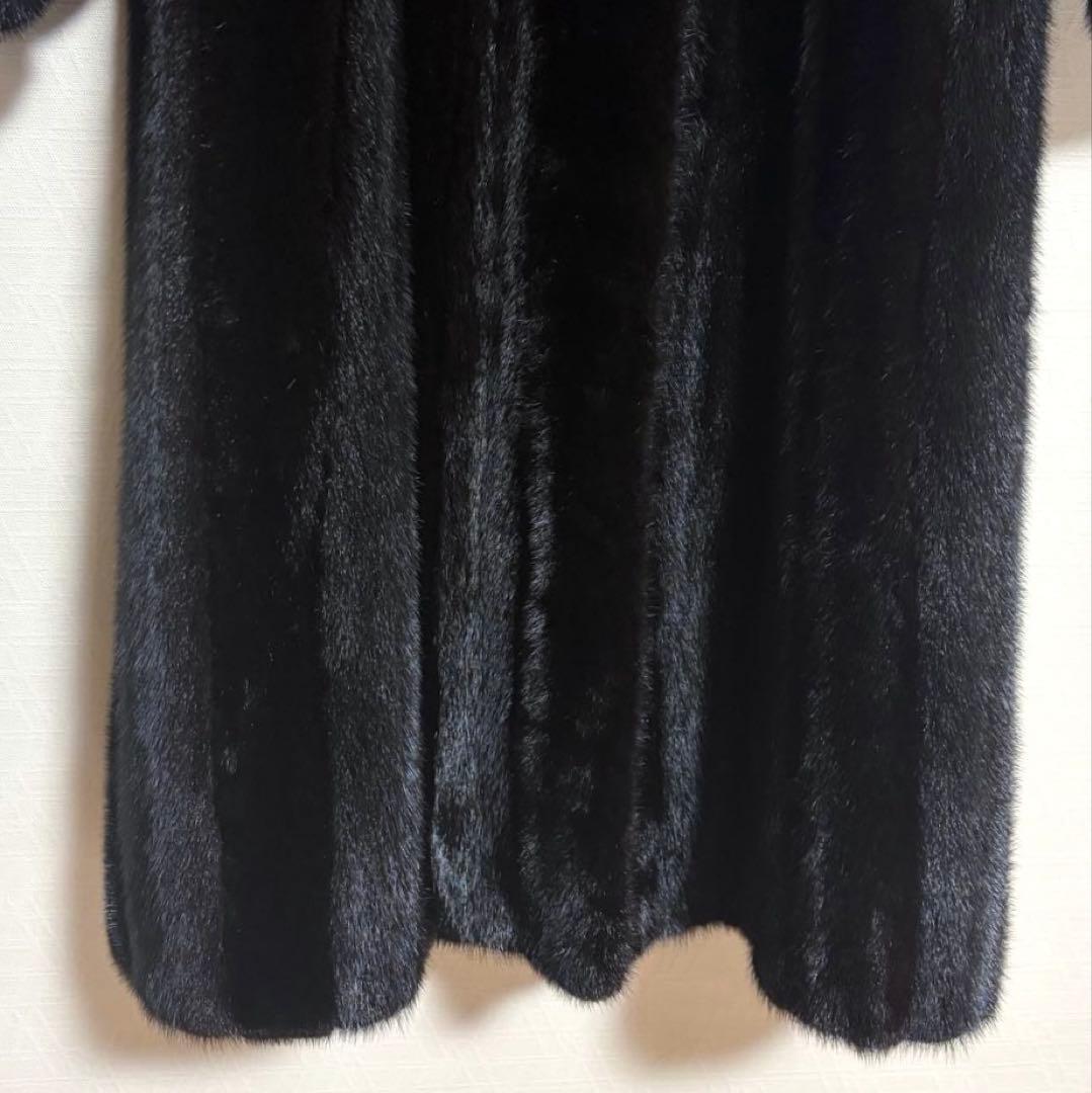 【SAGA・MINK】 リアルファーコート13号 ロングコート 金タグ