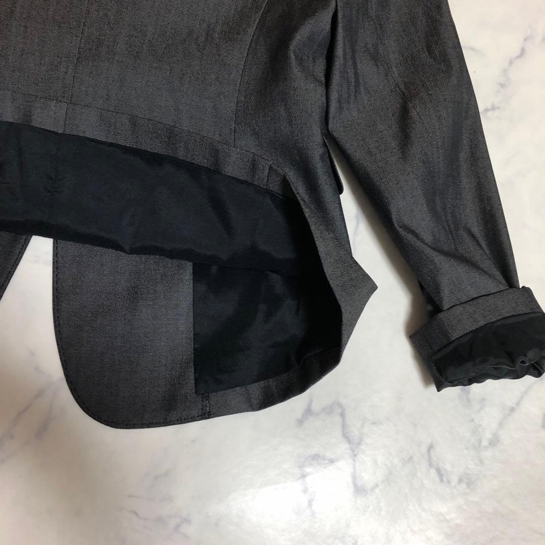 美品⭐️iCBオンワード樫山　ダークグレー スーツ　三点セット通勤、人卒園、面接