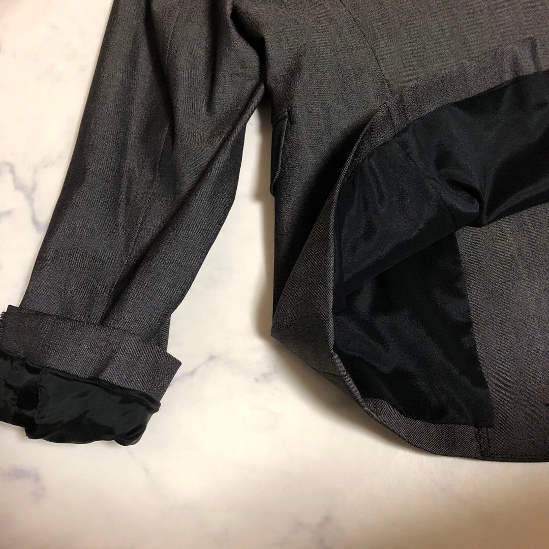 美品⭐️iCBオンワード樫山　ダークグレー スーツ　三点セット通勤、人卒園、面接