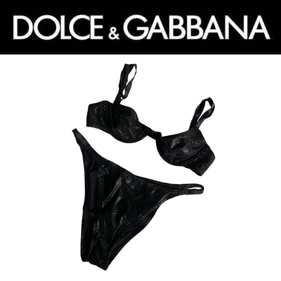 ドルチェ&ガッバーナ トライアングルビキニ 三角ビキニ レディース水着 ブラック
