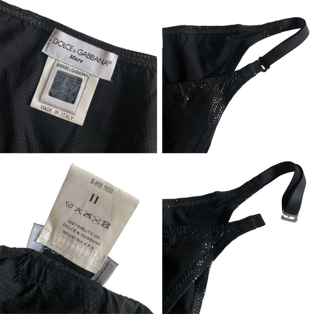 ドルチェ&ガッバーナ トライアングルビキニ 三角ビキニ レディース水着 ブラック
