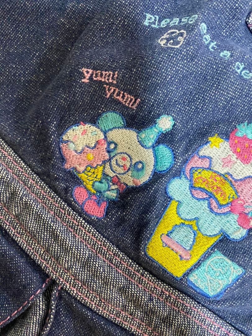 M*N様 Mezzo Piano 　デニムプリーツスカート　装飾