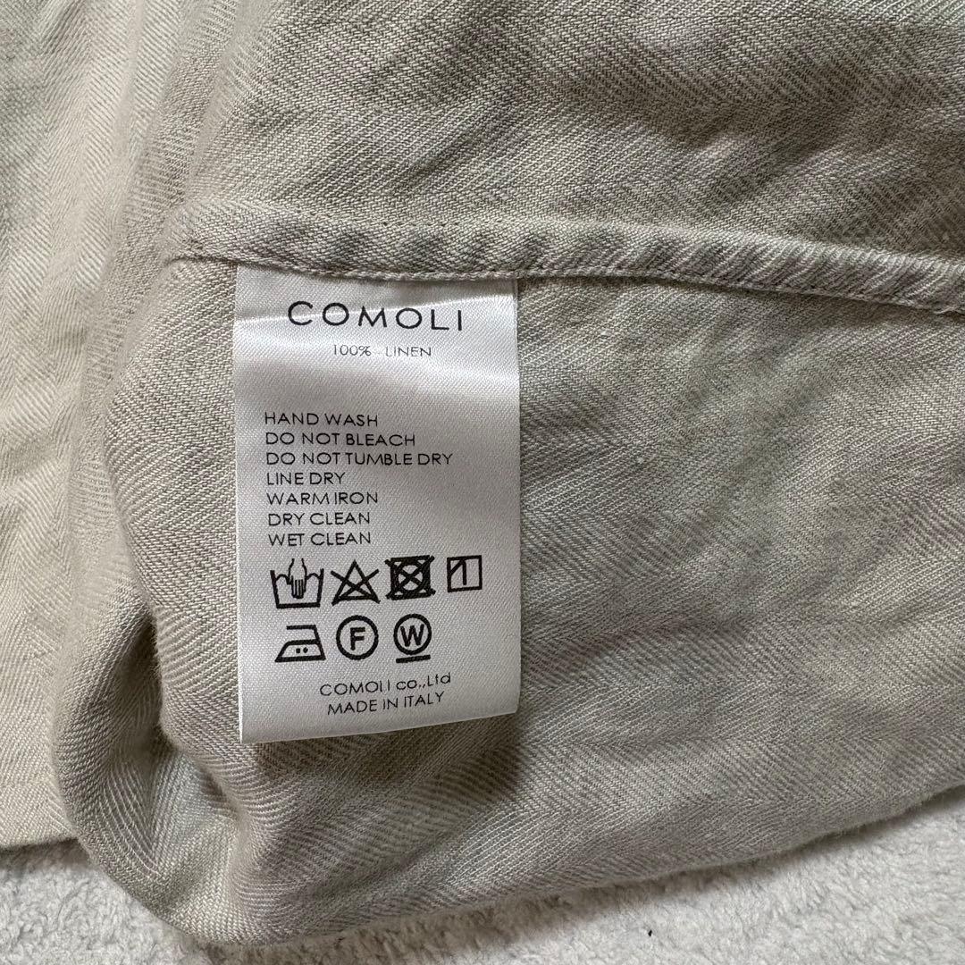 【美品】COMOLI☆シャツジャケット☆46☆アイボリー