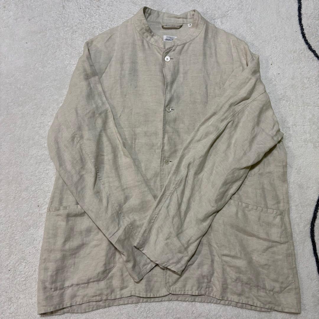 【美品】COMOLI☆シャツジャケット☆46☆アイボリー