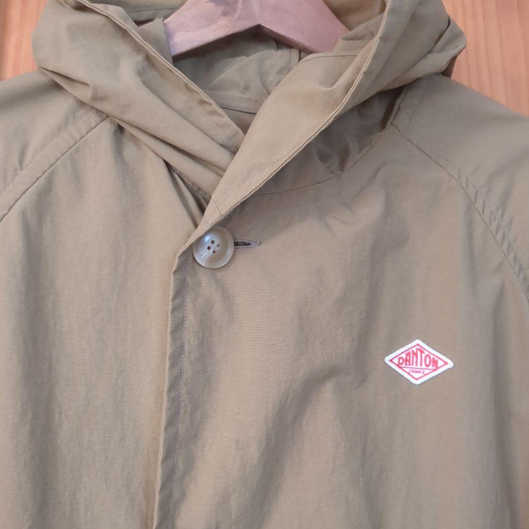 DANTON ナイロンタフタ フーデッドジャケット コート 36