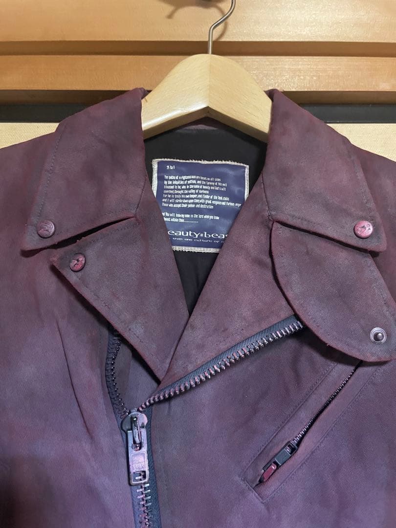 HYDE着用beauty beast ライダースコート　ビューティビースト