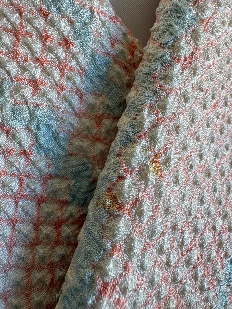 ❤️大人可愛い総絞り正絹小紋　ベビーピンク　もう出会えない逸品　新品畳紙付き