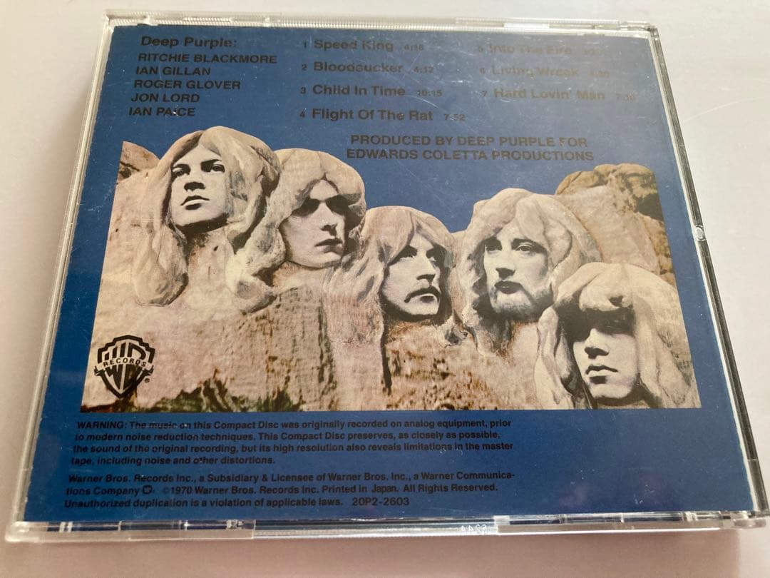 レア　ディープパープル　サインCD deep purple リッチーブラックモア